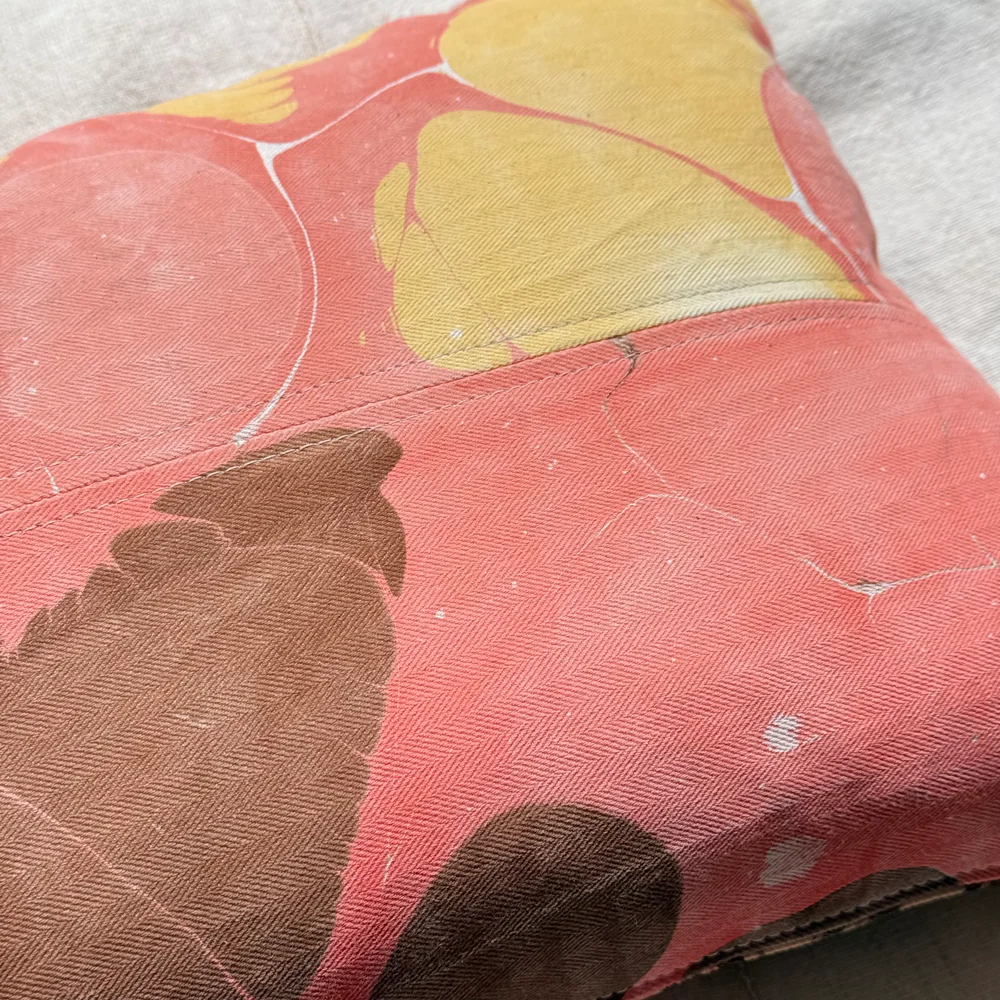 Hand Marbled One-of-a-Kind Pillow (26-20) - Image 4