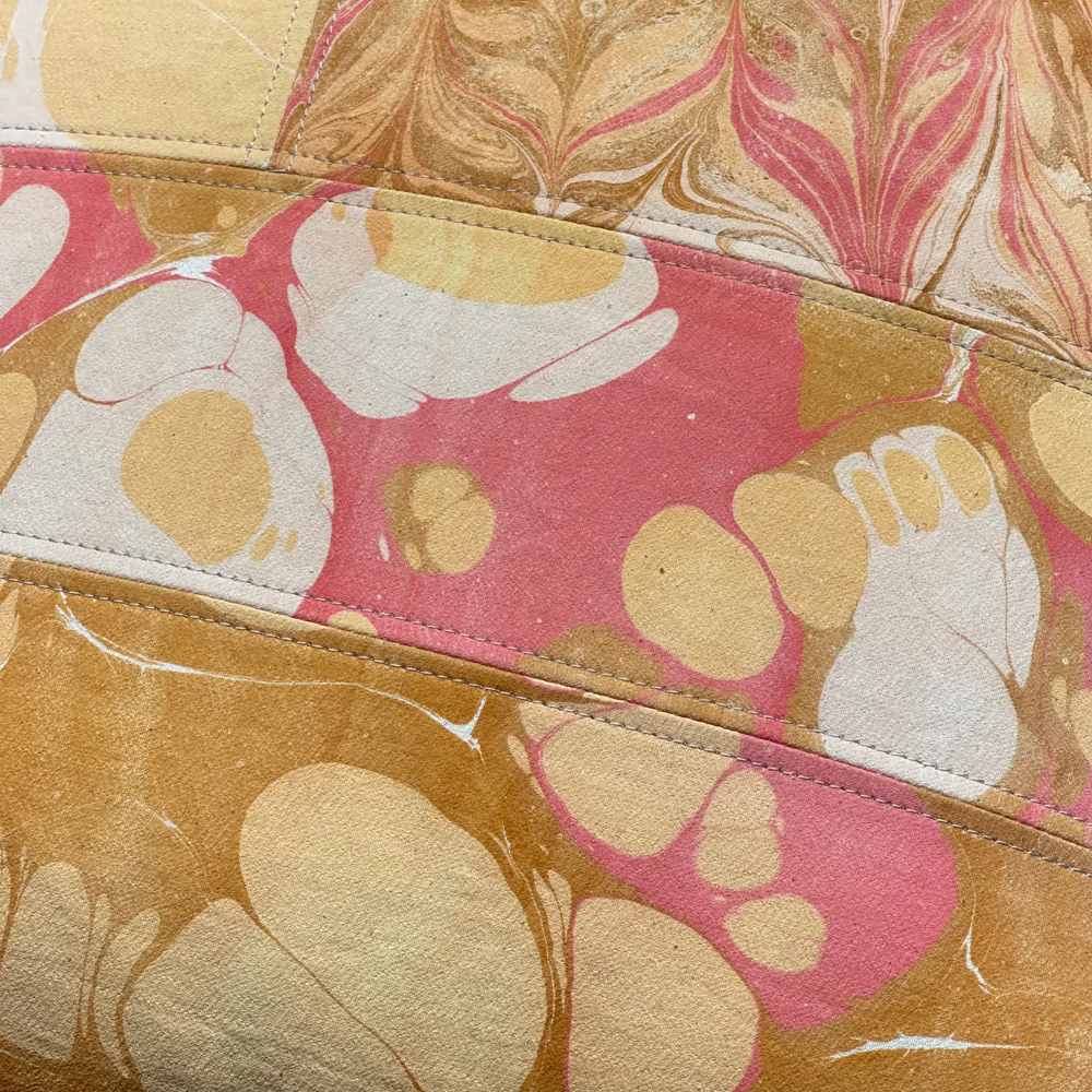 Hand Marbled One-of-a-Kind Pillow (SW06) - Image 5
