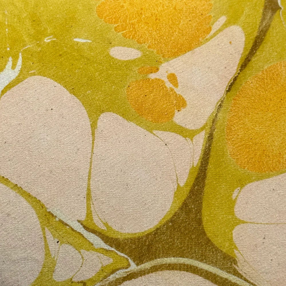 Hand Marbled One-of-a-Kind Pillow (SW12) - Image 4