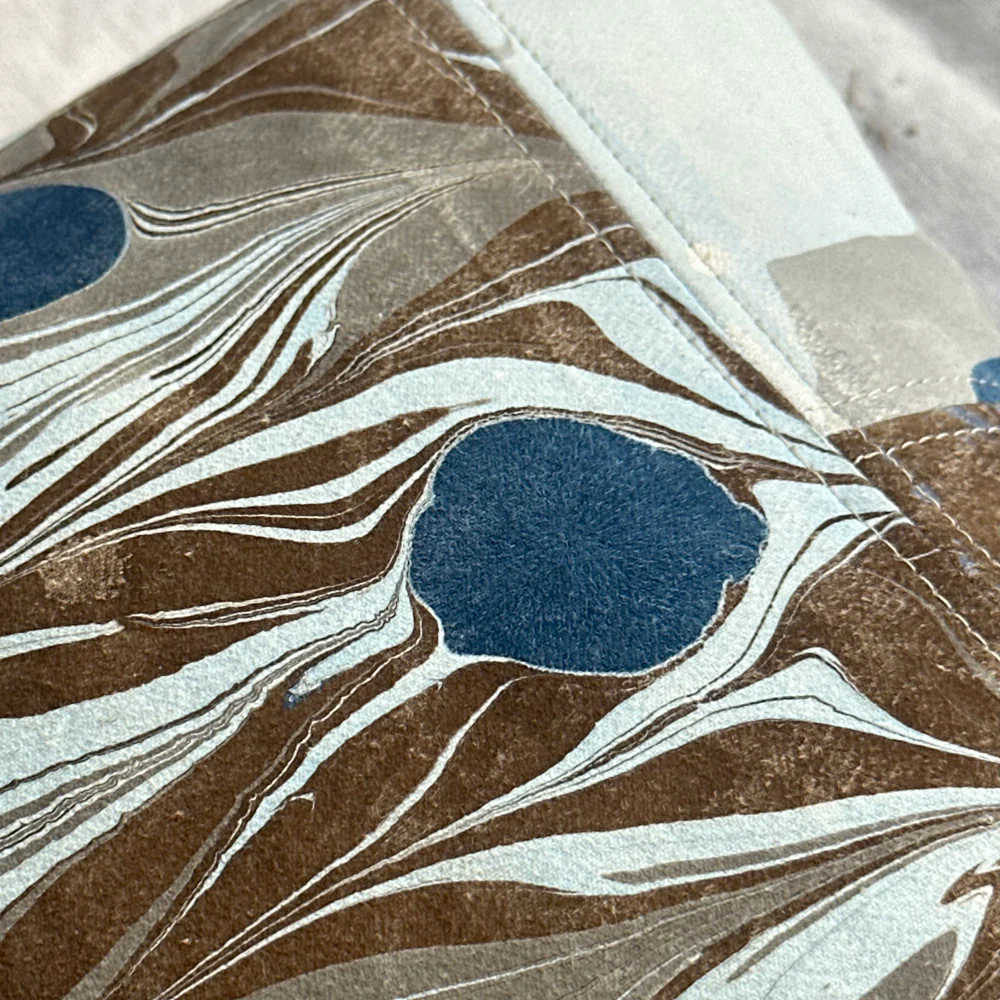 Hand Marbled One-of-a-Kind Pillow (SW719) - Image 4