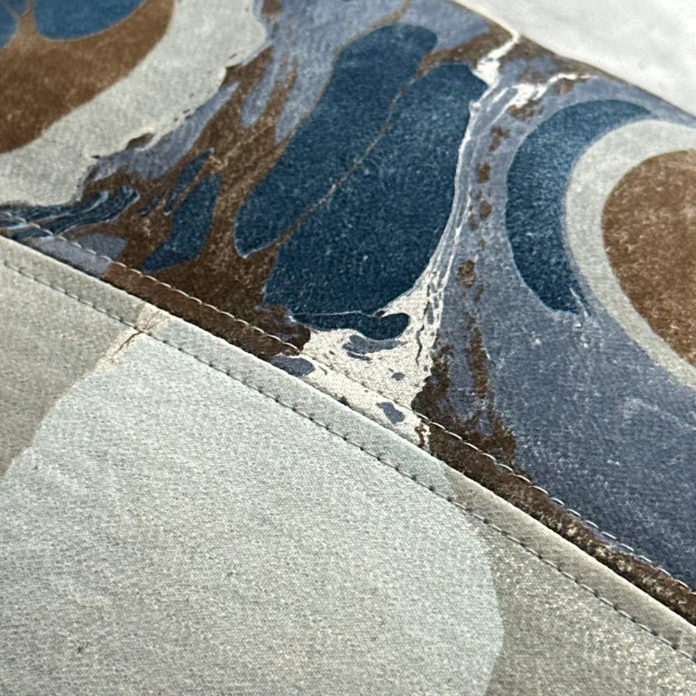 Hand Marbled One-of-a-Kind Pillow (SW719) - Image 6