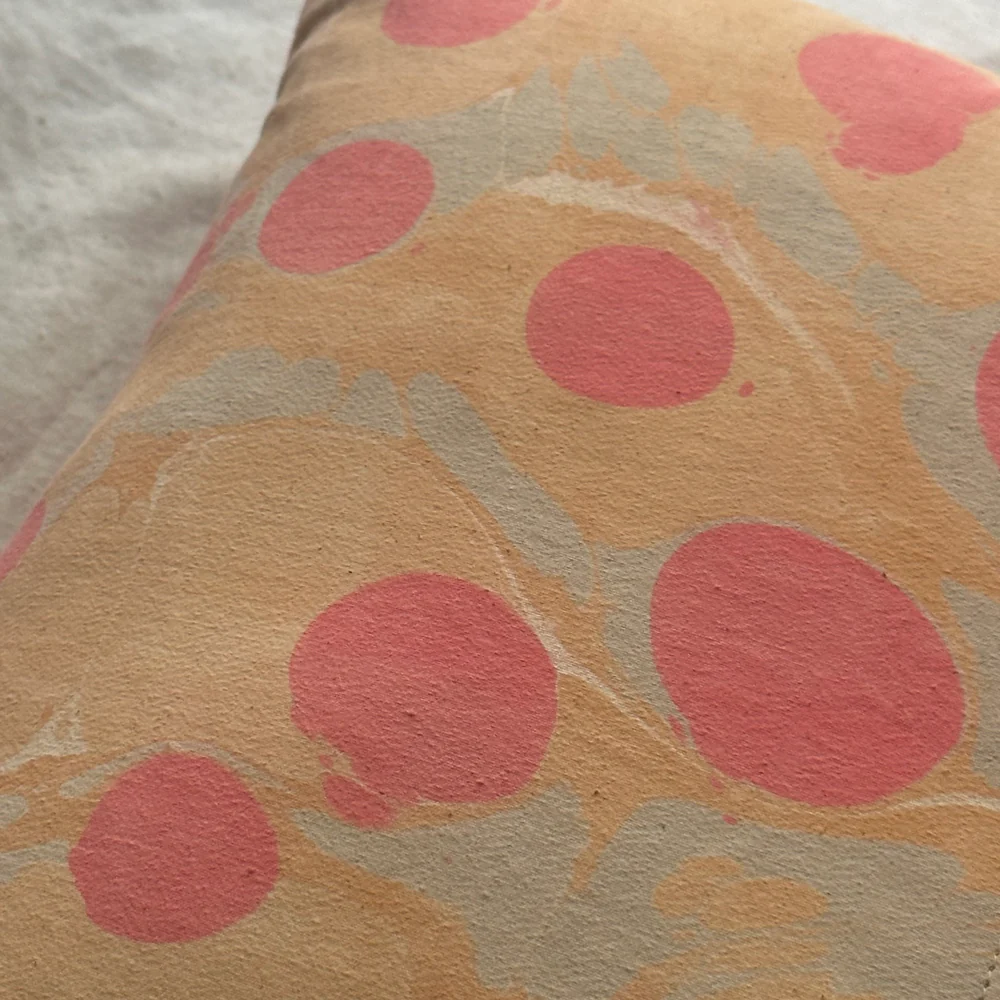 Hand Marbled One-of-a-Kind Pillow (SW723) - Image 6