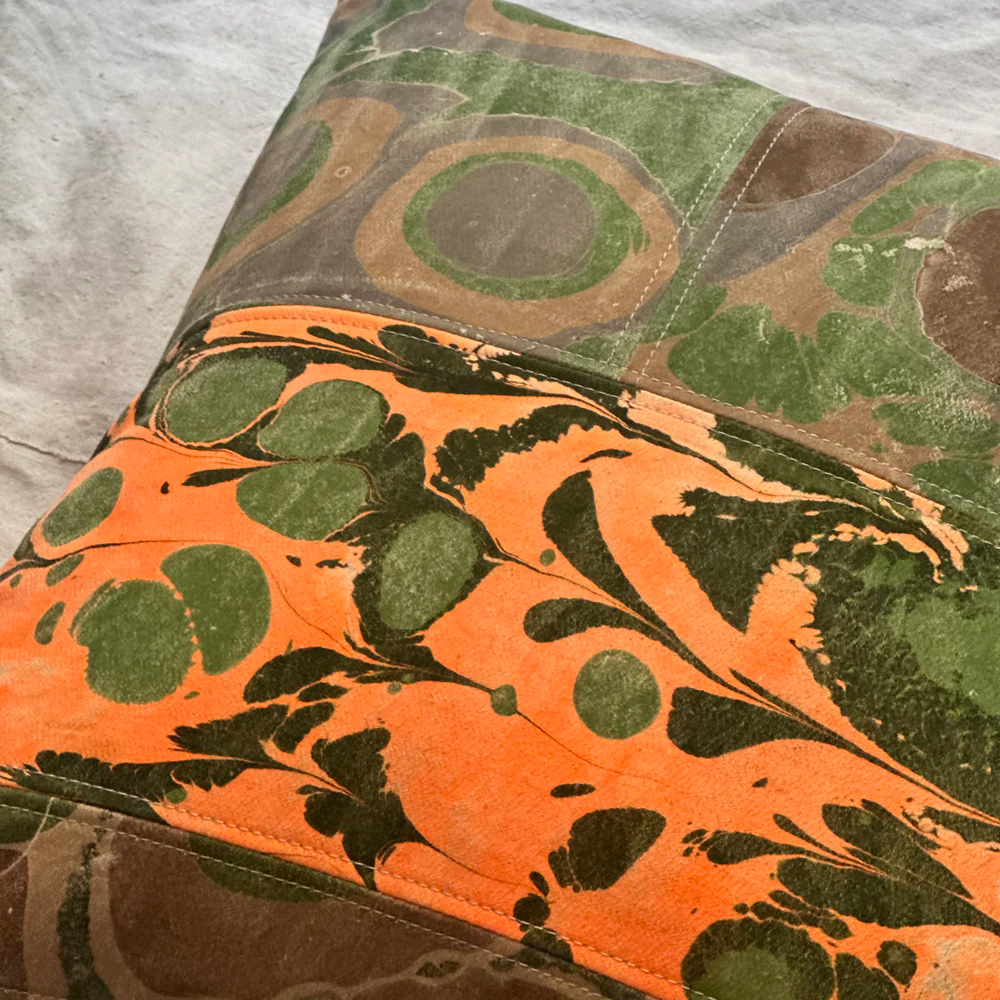 Hand Marbled One-of-a-Kind Pillow (SW726) - Image 4