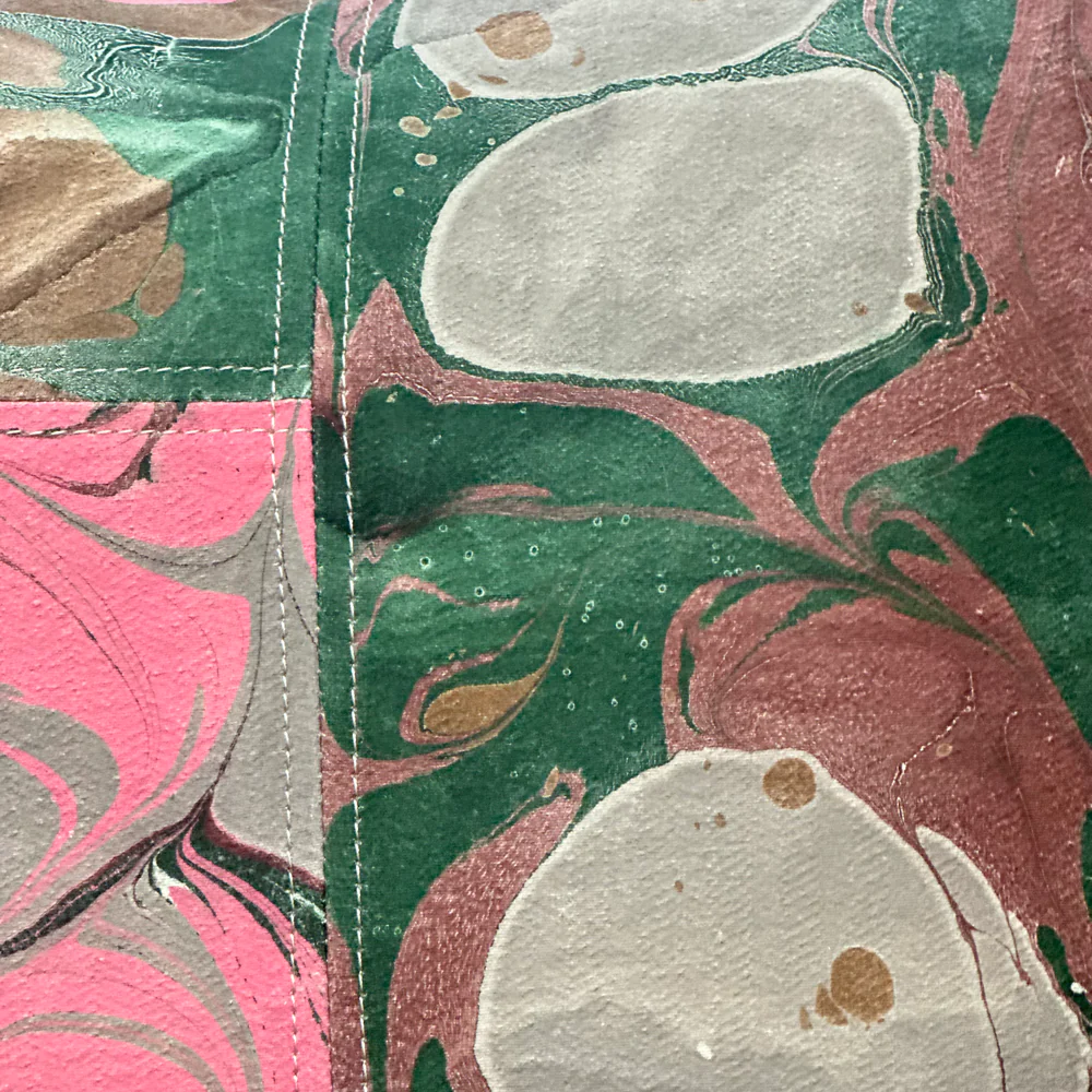 Hand Marbled One-of-a-Kind Pillow (SW729) - Image 4