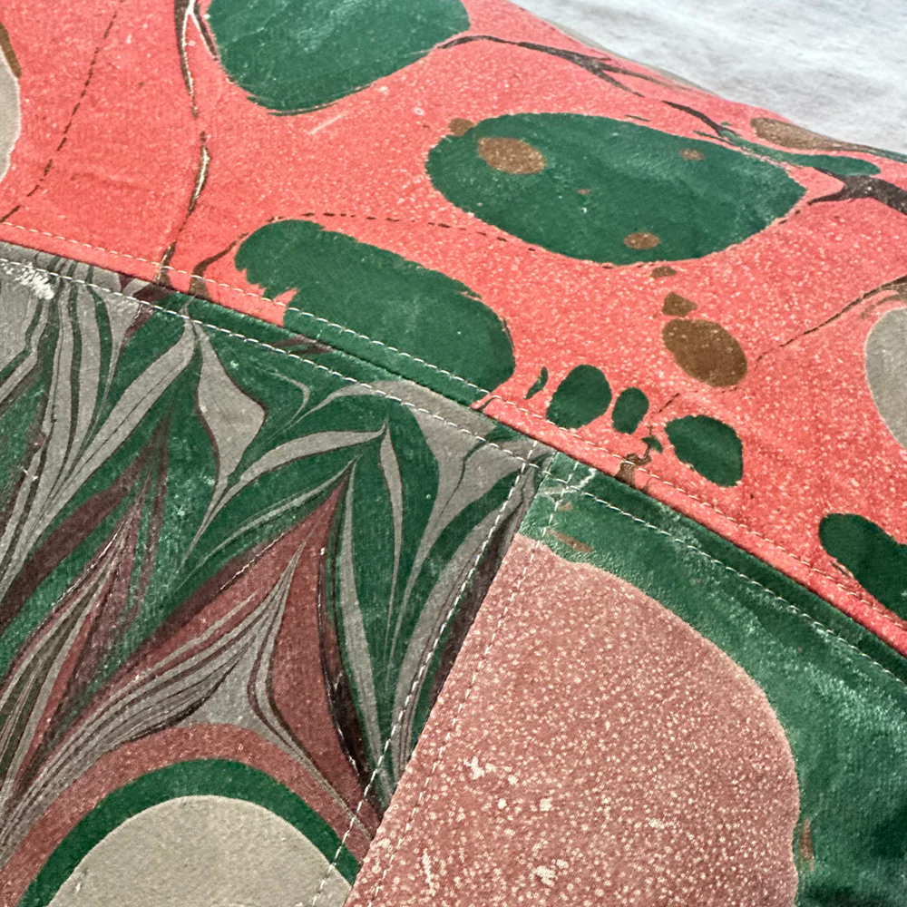 Hand Marbled One-of-a-Kind Pillow (SW729) - Image 5