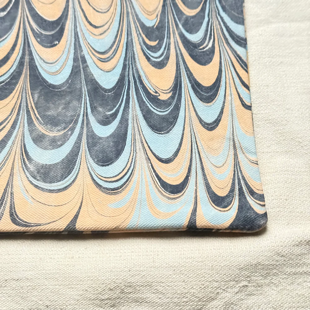 Hand Marbled One-of-a-Kind Zipper Pouch (#P02) - Image 4