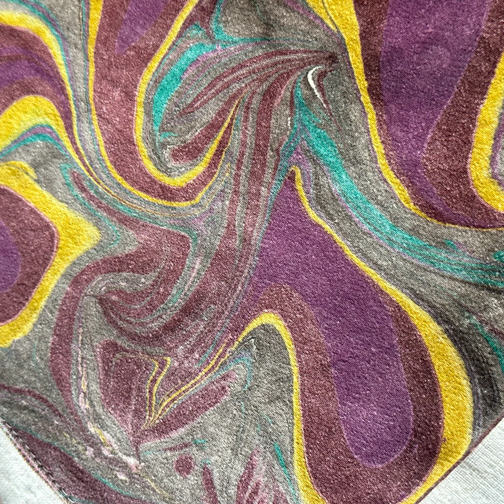 Hand Marbled One-of-a-Kind Zipper Pouch (#P02) - Image 3
