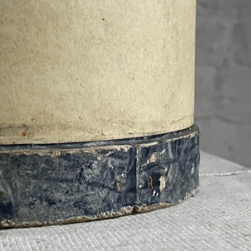 Handmade Italian Paper Boxes - Yellow with Blue Trim - Image 3
