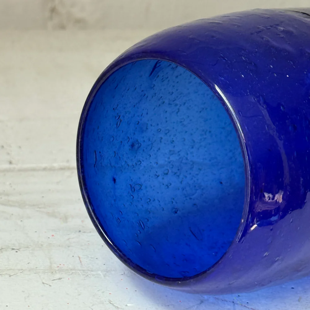 Herati Glass Tumbler in Lapis Blue - Image 2
