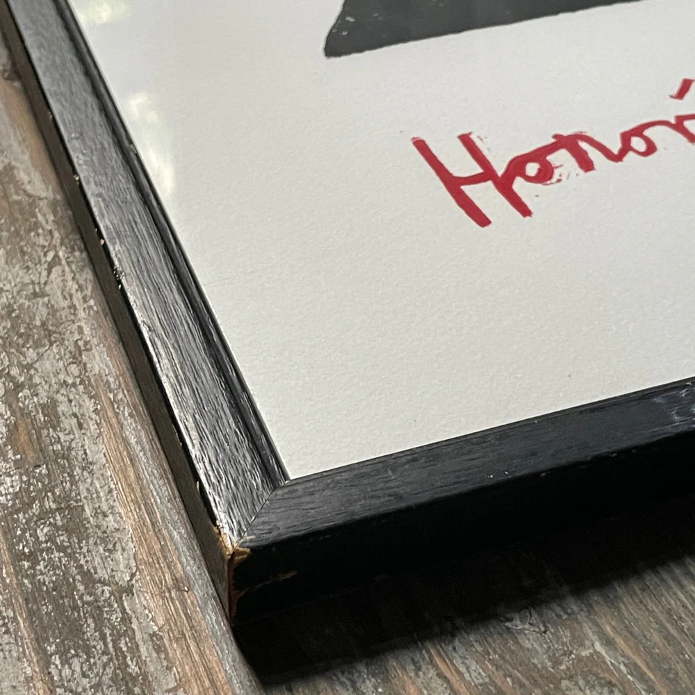 "Honore de Balzac" in Vintage Frame - Image 2