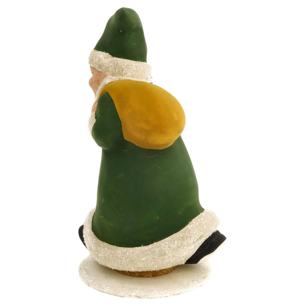 Hurrying Santa Claus Candy Container in Green - Image 2