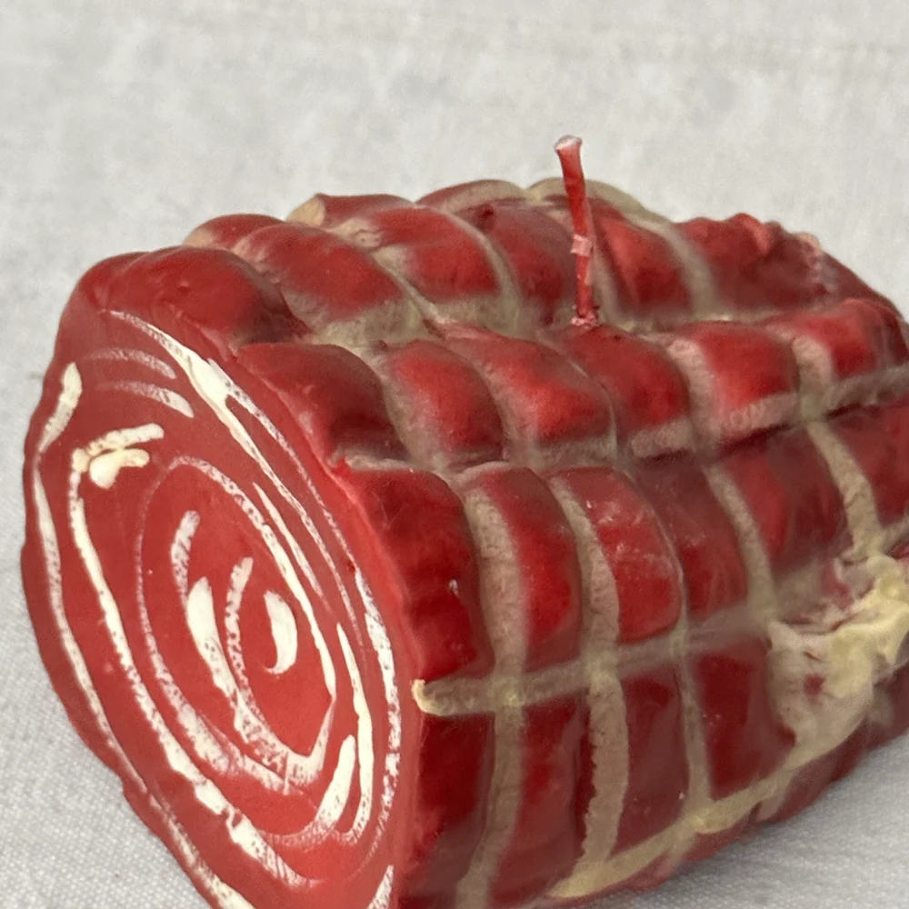 Capocollo Wrapped Ham Candle - Image 2