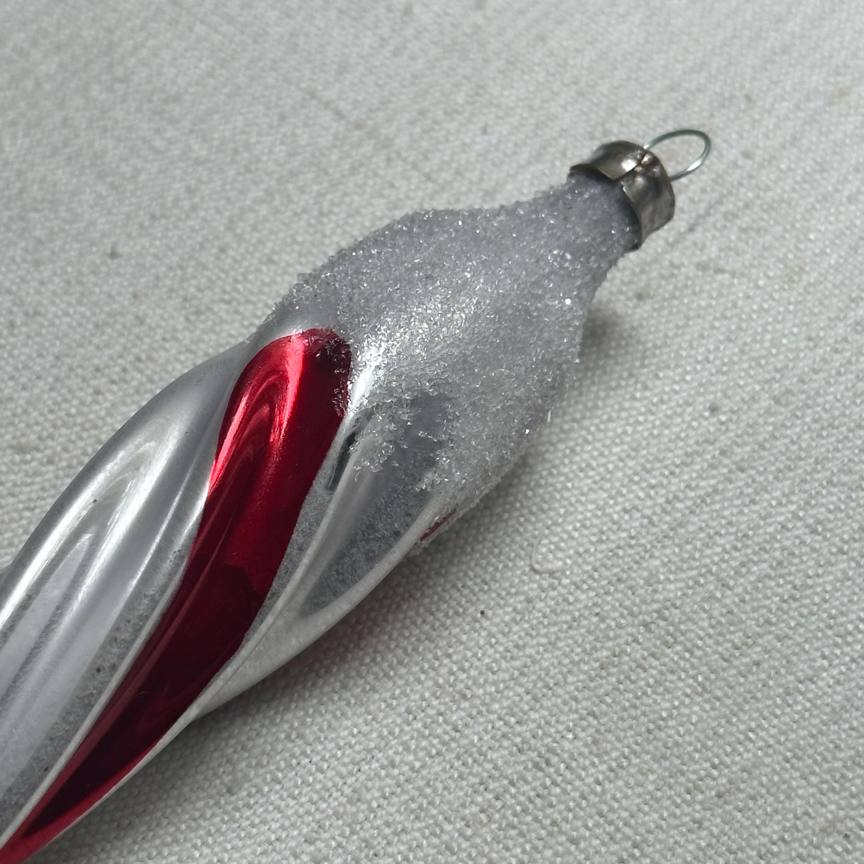 Nostalgic Red Icicle Ornament - Image 2