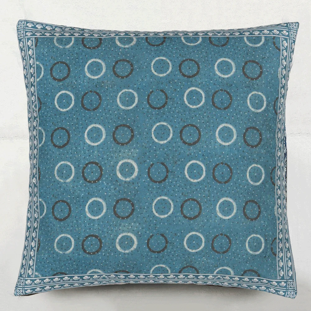 Indigo Circles Indigo Cushion - Image 2