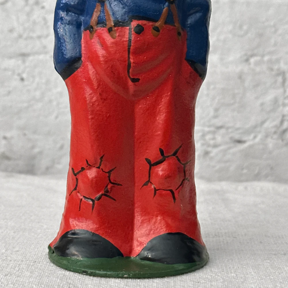 Nostalgic Papier Mâché Rabbit Candy Box in Blue & Red - Image 4