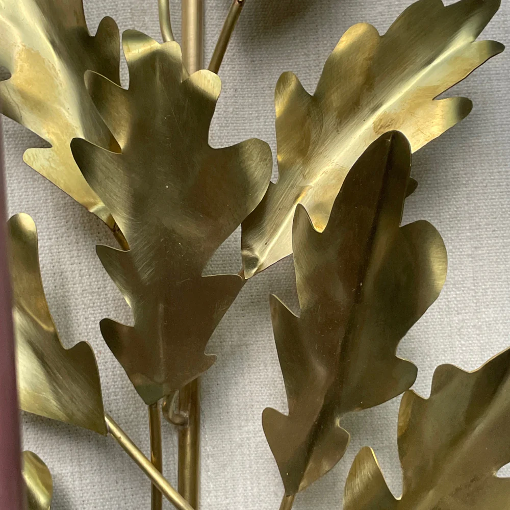 Jess Wheeler Oak Leaf Single Candle Sconce - Image 4