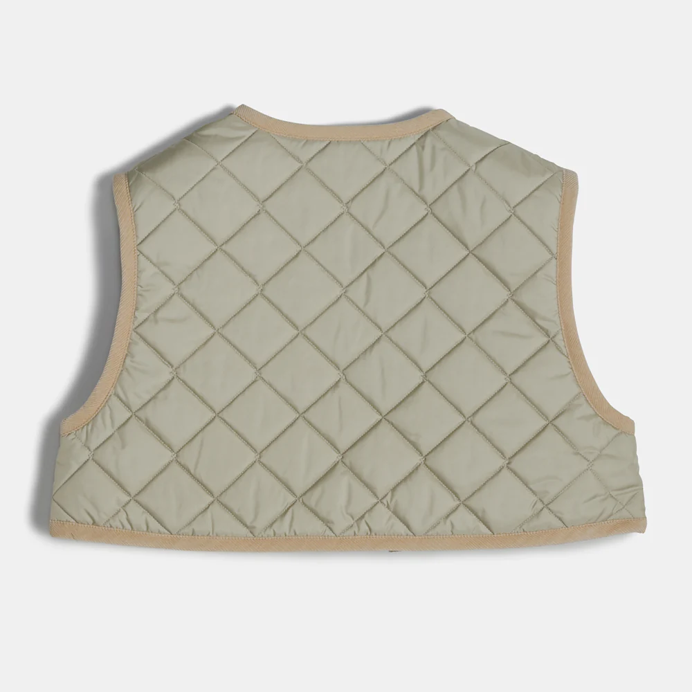 John Derian Apple Tie -Up Gilet Women's Vest in Natural Clay - Image 2