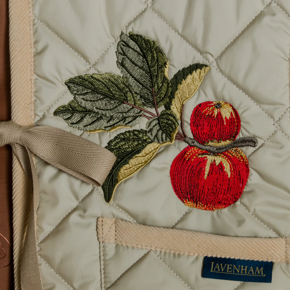 John Derian Apple Tie -Up Gilet Women's Vest in Natural Clay - Image 4