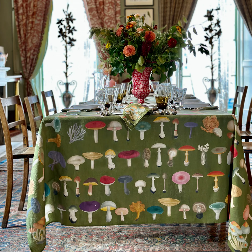 Summerill & Bishop x John Derian "Fungi" Tablecloth - Image 2