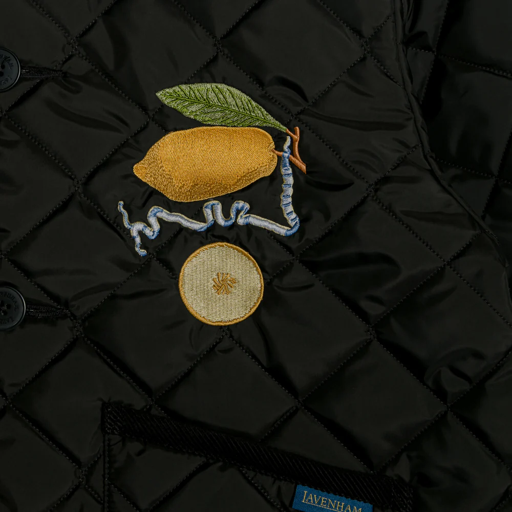John Derian Lemon Teynham Women's Jacket in Black - Image 4