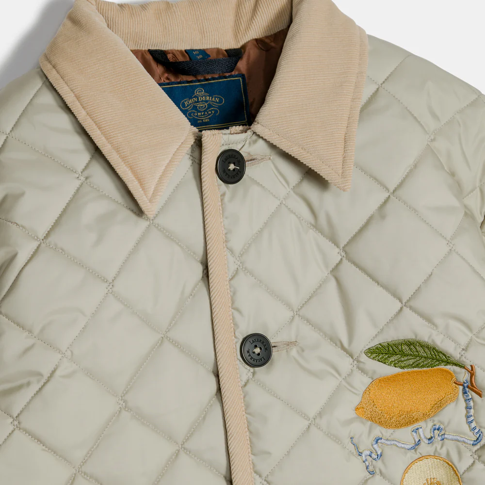 John Derian Lemon Teynham Women's Jacket in Natural Clay - Image 3