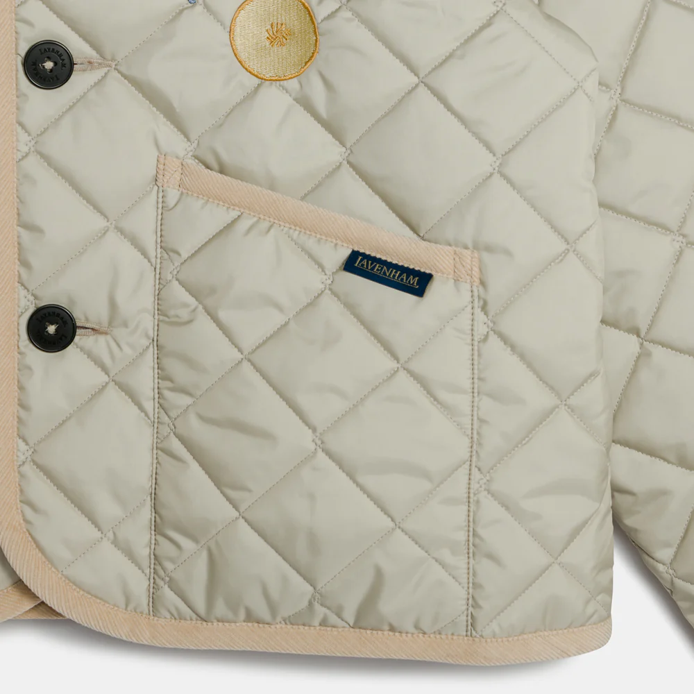 John Derian Lemon Teynham Women's Jacket in Natural Clay - Image 4