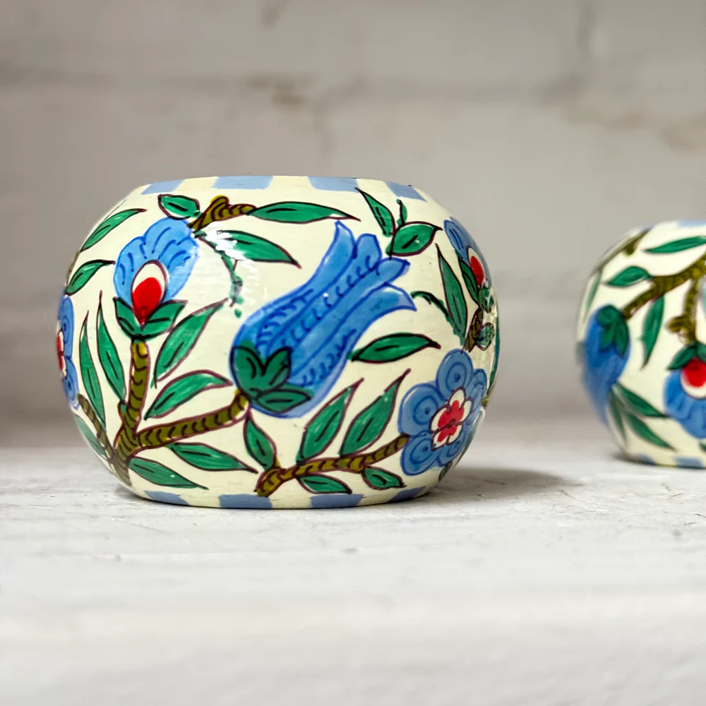 Kashmir Loom x Madeline Weinrib Papier-Mâché Napkin Rings - Image 4