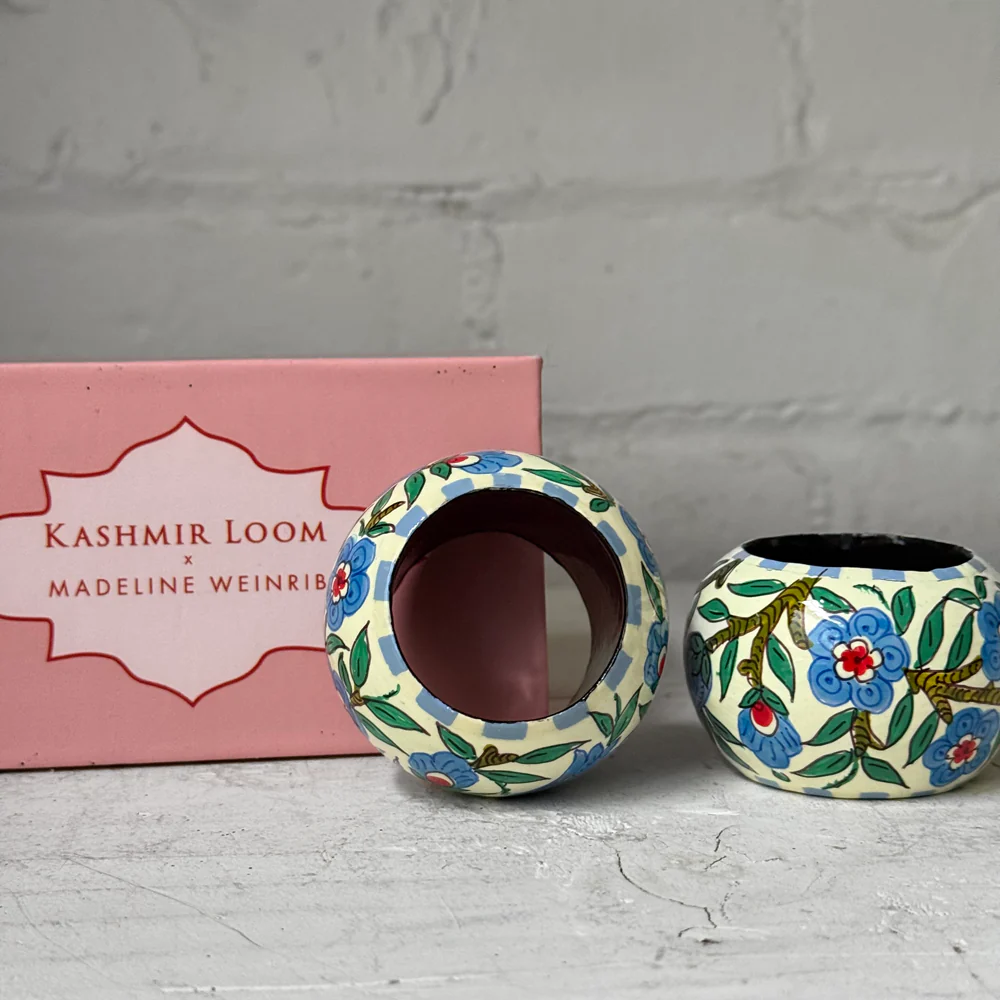 Kashmir Loom x Madeline Weinrib Papier-Mâché Napkin Rings - Image 5