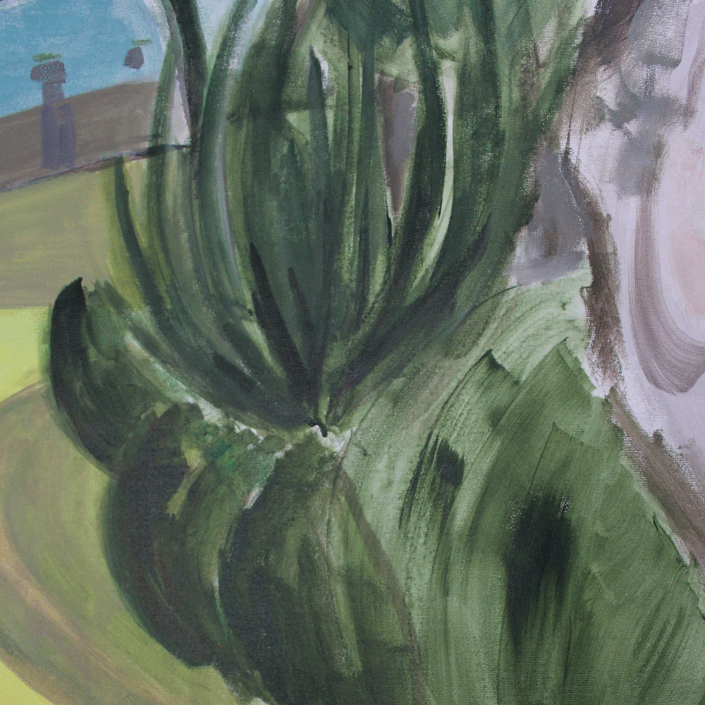 "Lake Como Villa Babianello I" Painted Backdrop by Virginia Johnson - Image 3