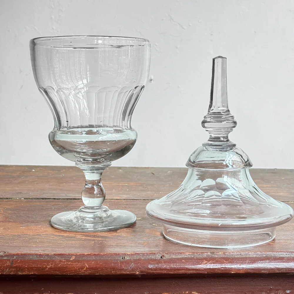 Large Footed 19th-century French Candy Jar (17F) - Image 5