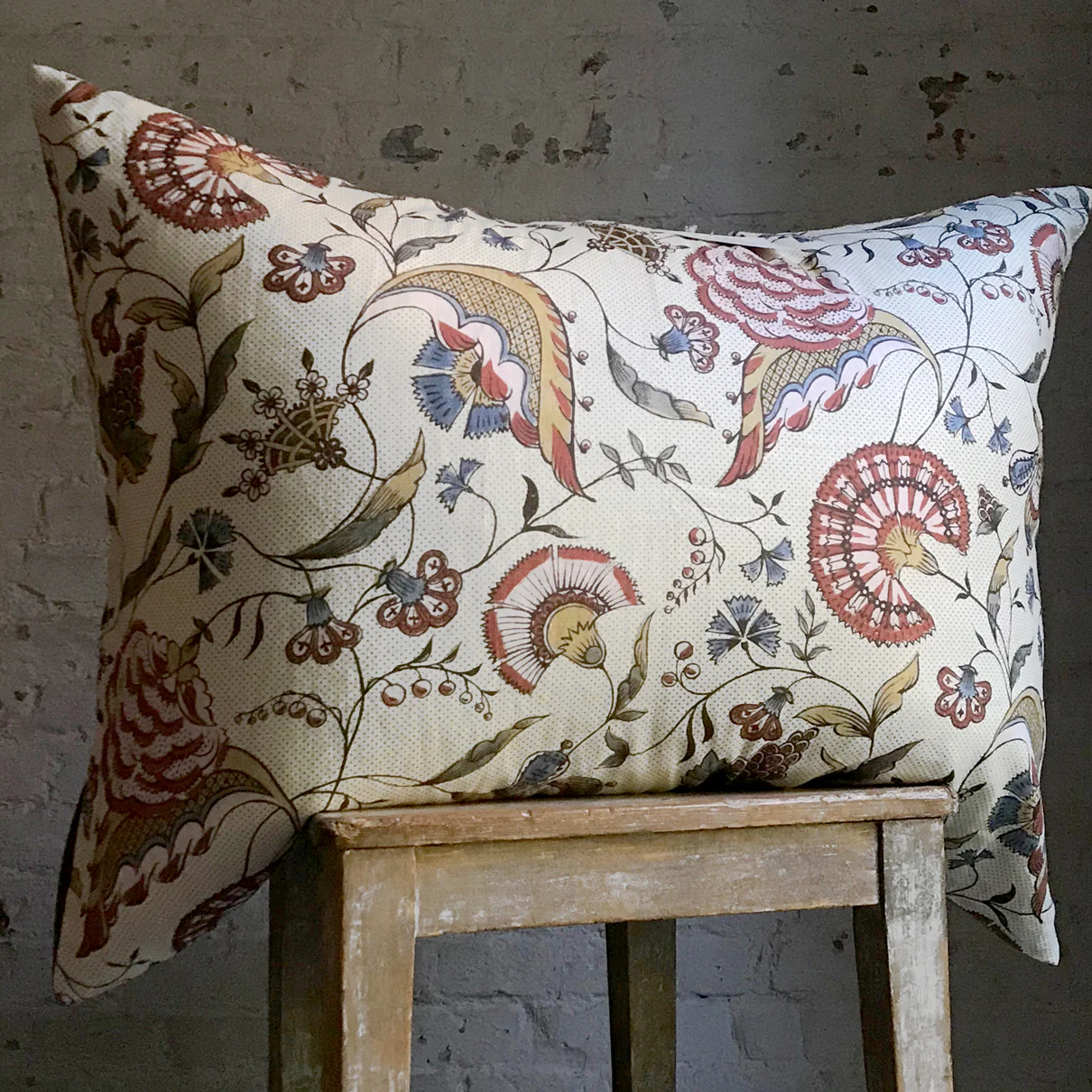 Large Jaipur Pillow (No. 57A) with Linen Backing - Image 3