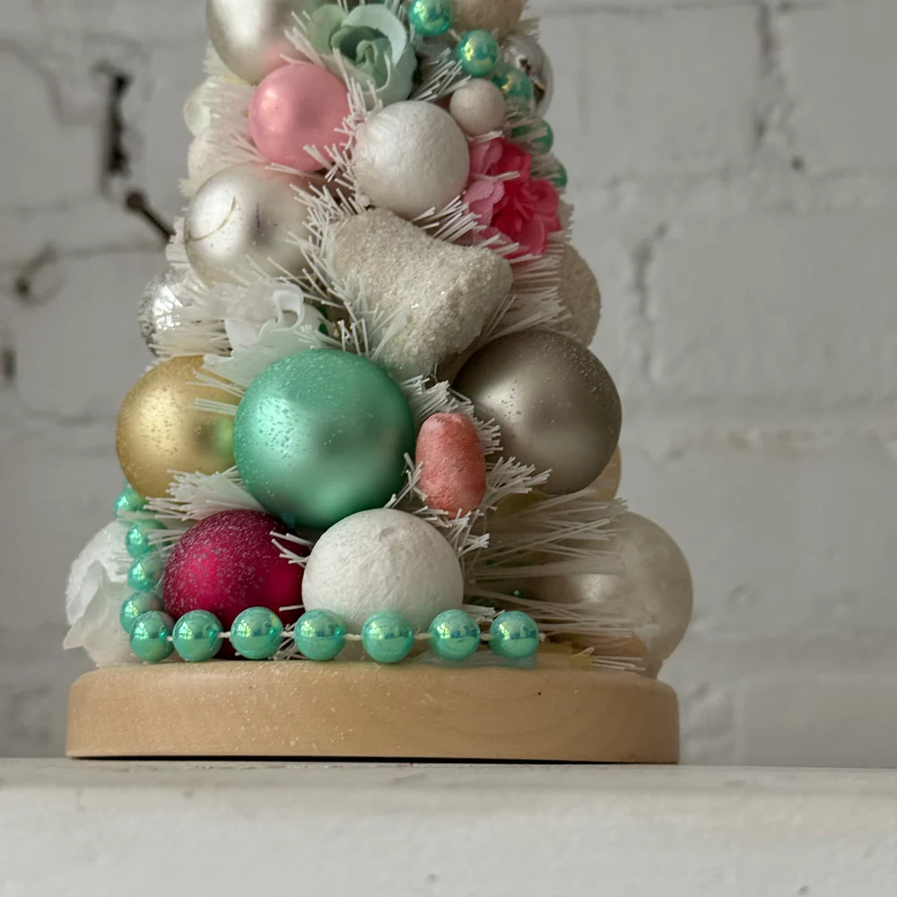 Large Nostalgic Decorated Brush Tree - Image 2