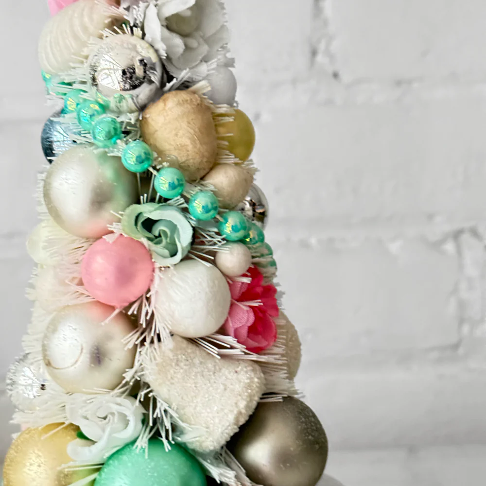 Large Nostalgic Decorated Brush Tree - Image 3