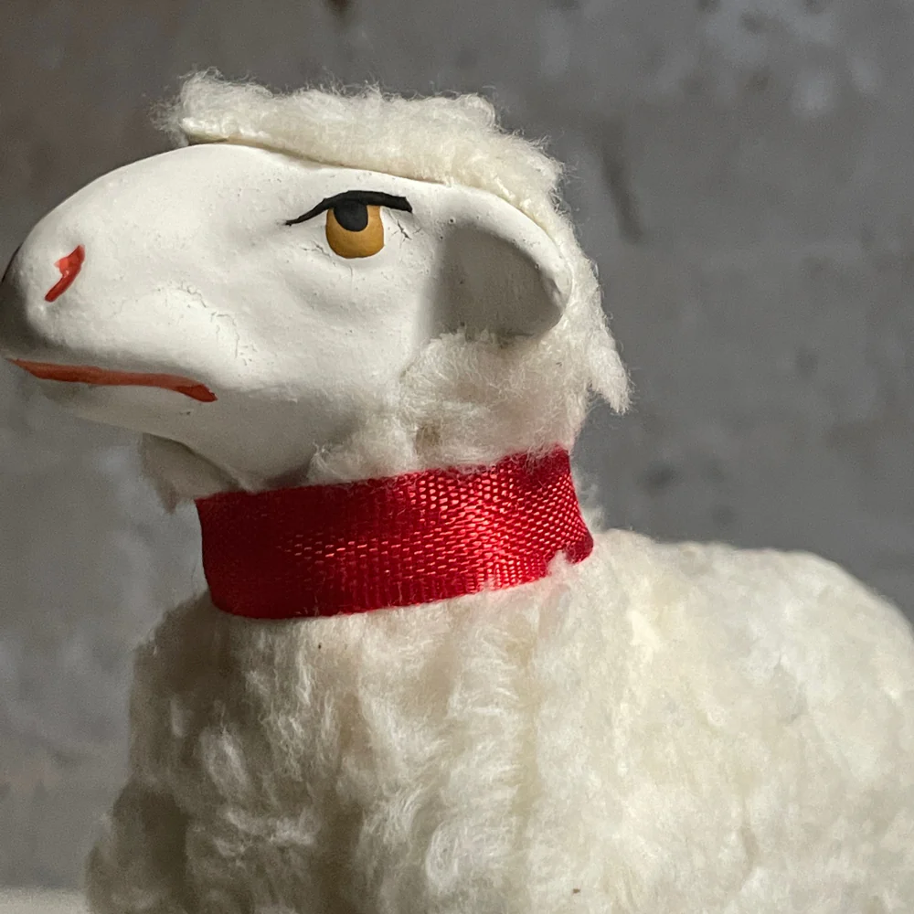 Large Nostalgic Sheep Figurine - Image 3