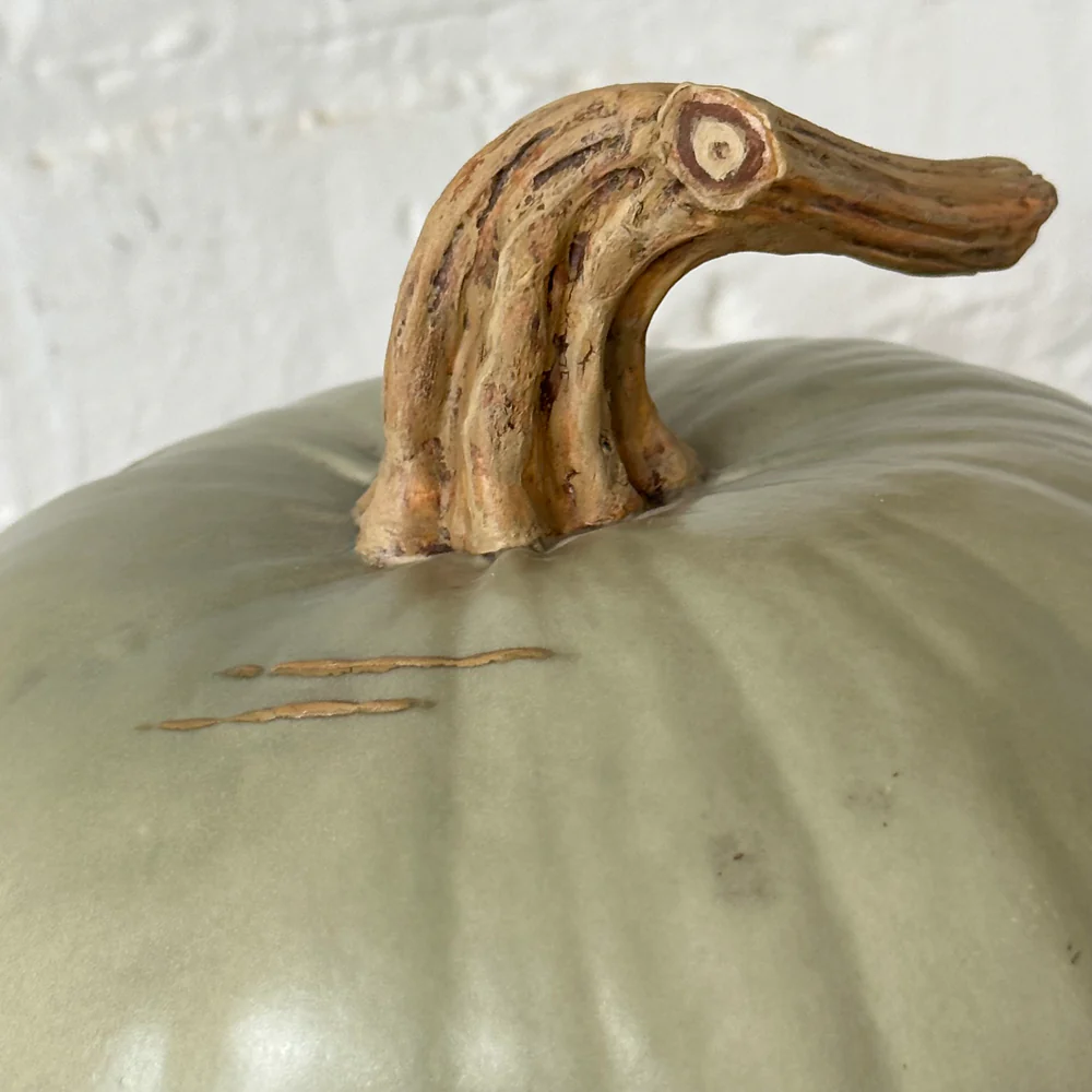 Large Porcelain Crown Prince Squash - Image 3