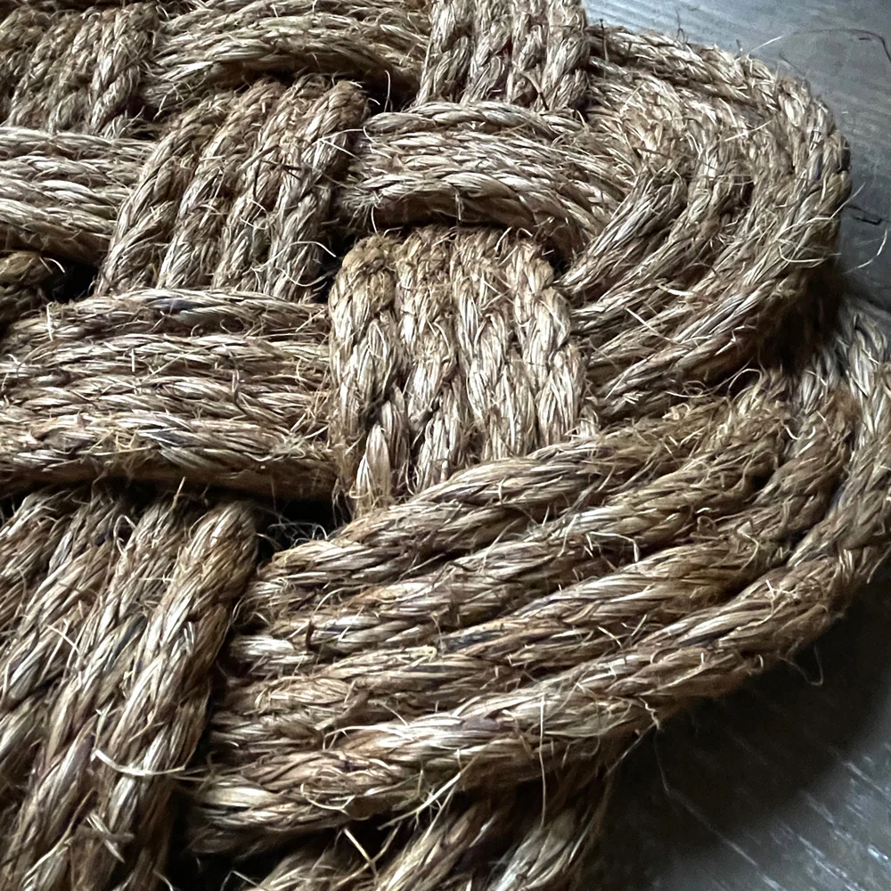 Large Woven Nautical Rope Mat - Image 3