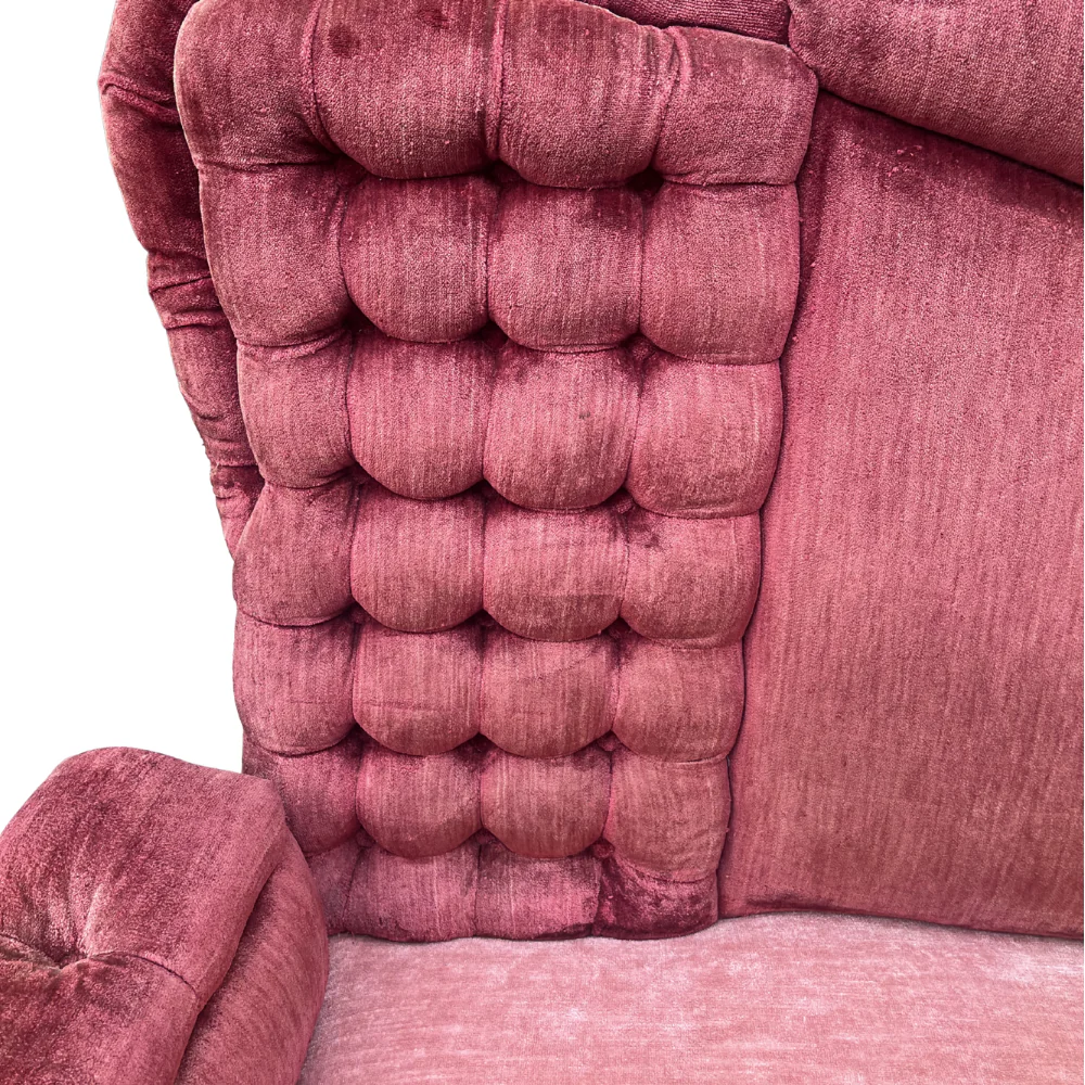 Late 19th-century Tufted Velvet Sofa - Image 4