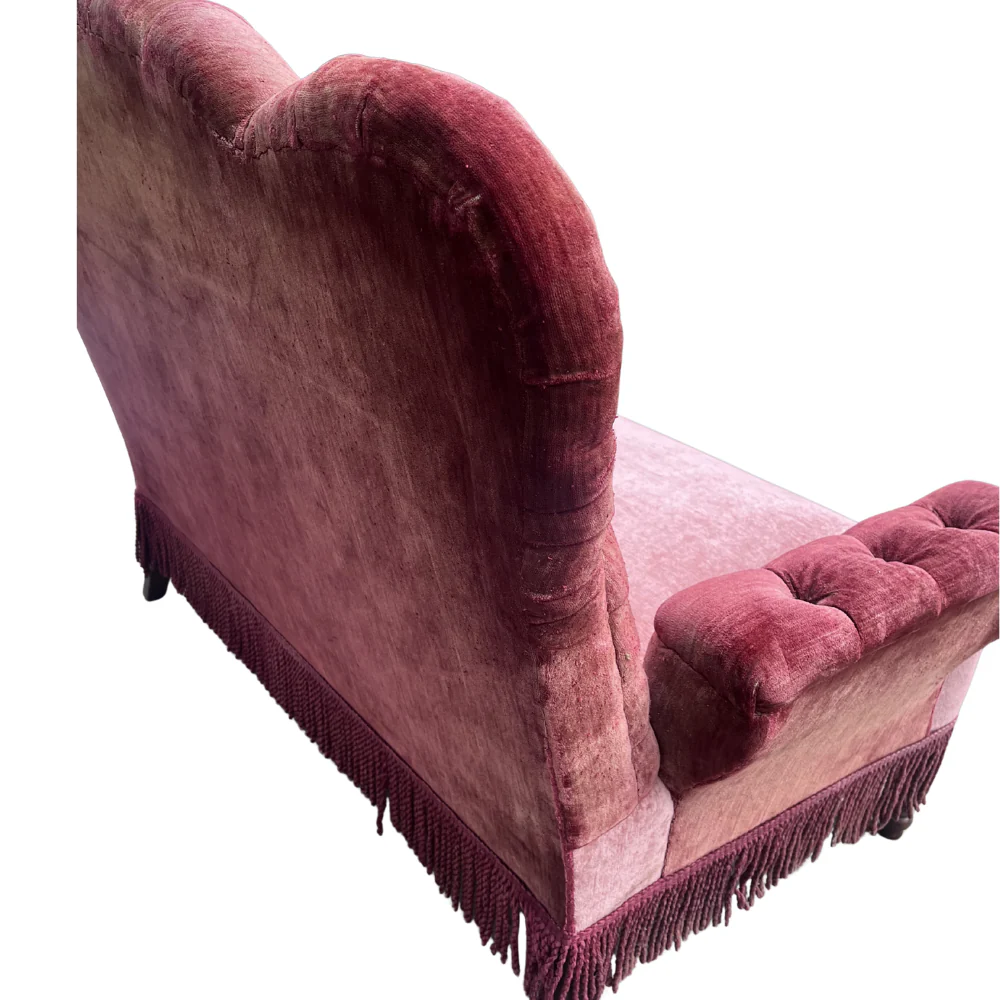 Late 19th-century Tufted Velvet Sofa - Image 7