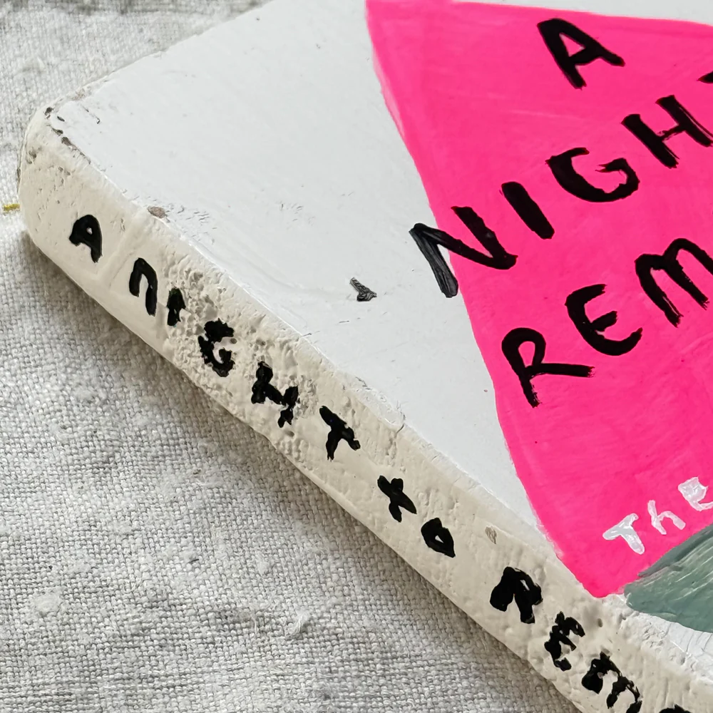 Leanne Shapton "A Night to Remember" Painted Wooden Book - Image 3