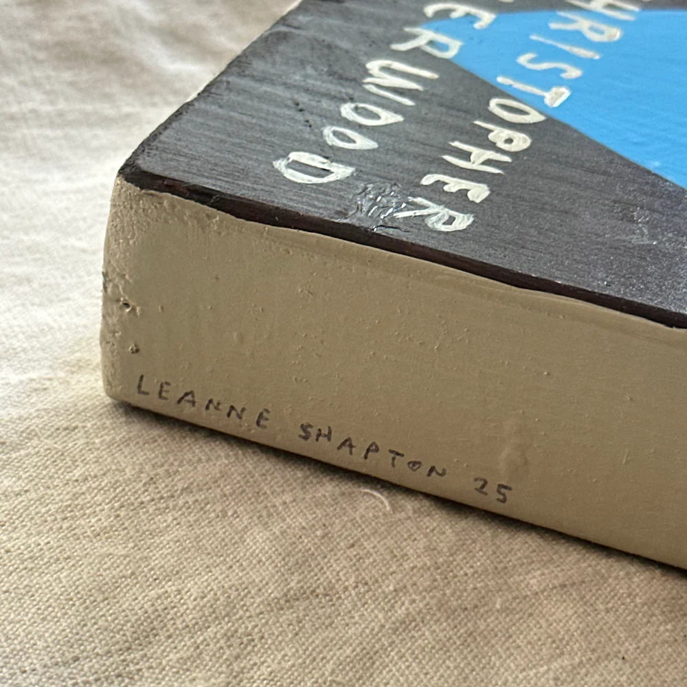 Leanne Shapton "A Single Man" Painted Wooden Book - Image 2