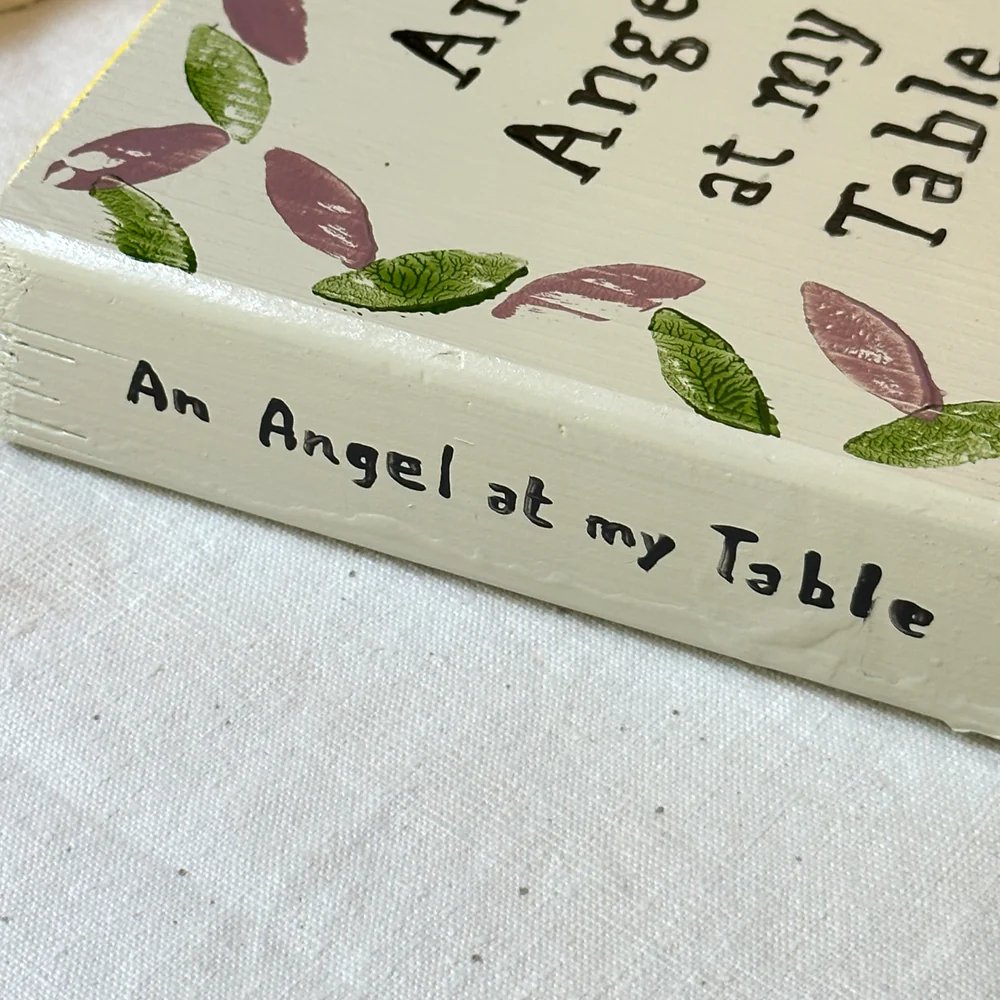 Leanne Shapton "An Angel at my Table" Painted Wooden Book - Image 2