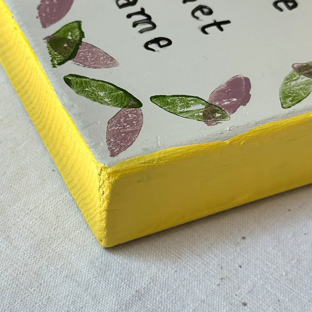 Leanne Shapton "An Angel at my Table" Painted Wooden Book - Image 3