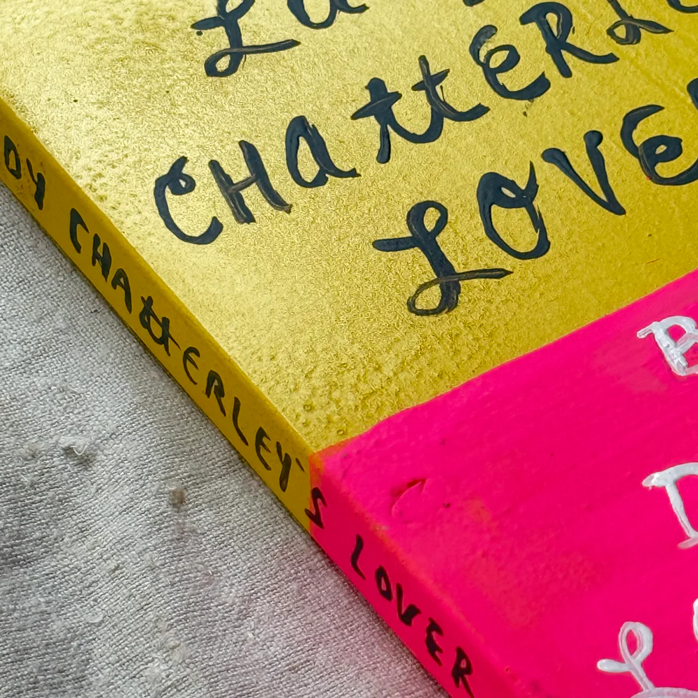 Leanne Shapton "Lady Chatterley's Lover" Painted Wooden Book - Image 3