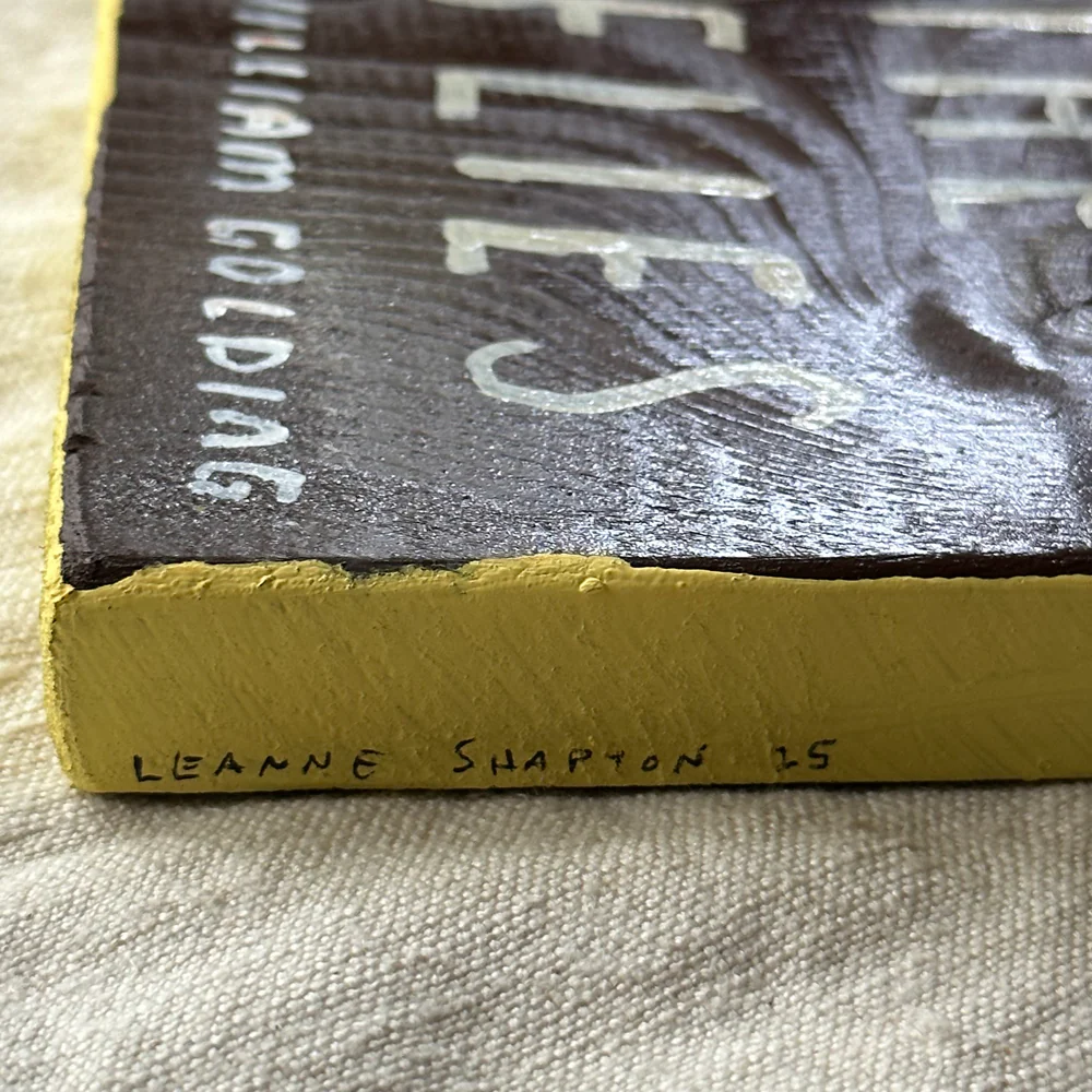 Leanne Shapton "Lord of the Flies" Painted Wooden Book - Image 4