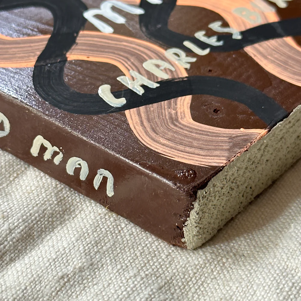 Leanne Shapton "Notes of a Dirty Old Man" Painted Wooden Book - Image 2