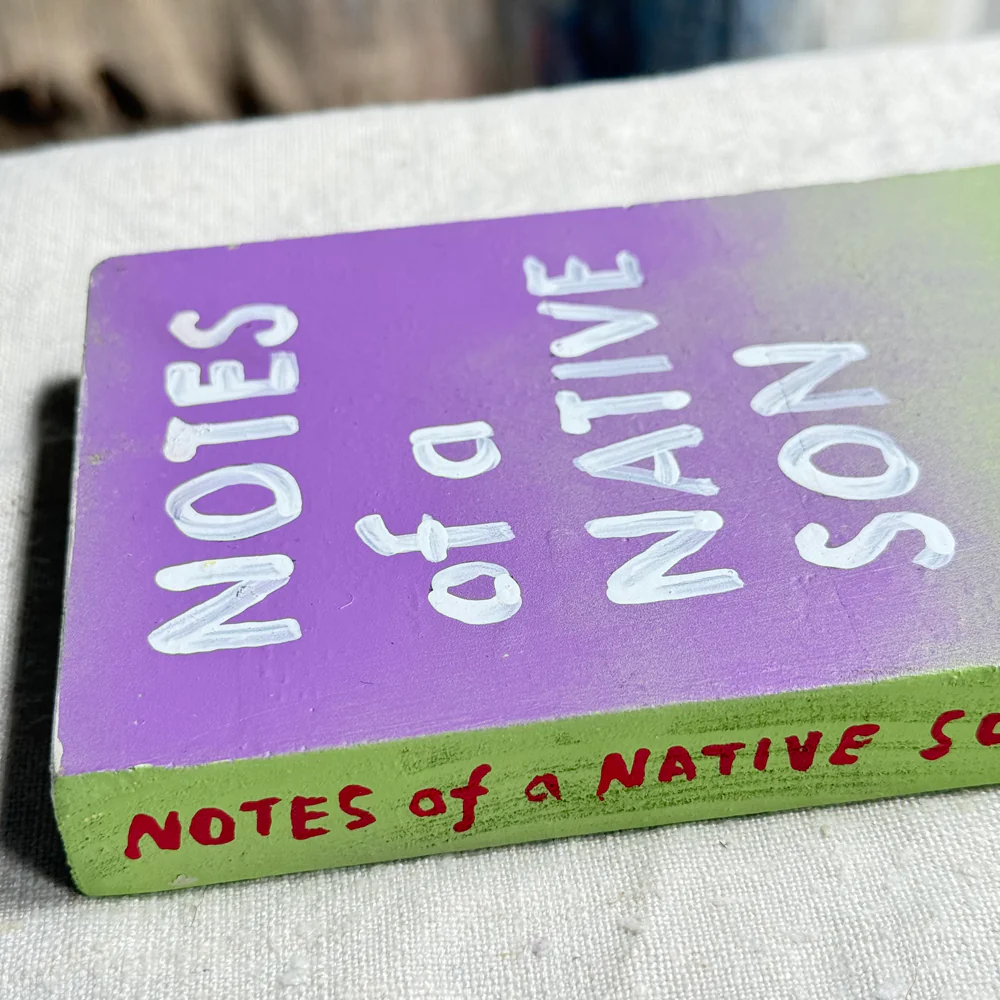 Leanne Shapton "Notes of a Native Son" Painted Wooden Book - Image 2