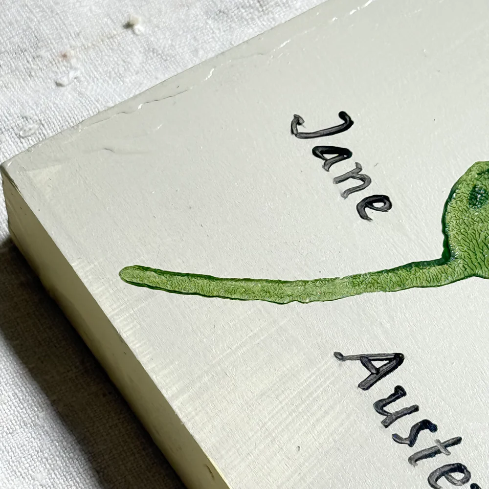 Leanne Shapton "Persuasion" Painted Wooden Book - Image 2