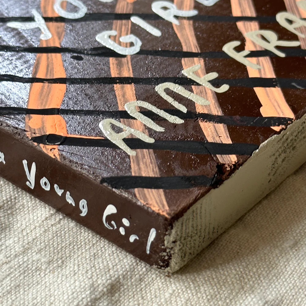 Leanne Shapton "The Diary of a Young Girl - Anne Frank" Painted Wooden Book - Image 2