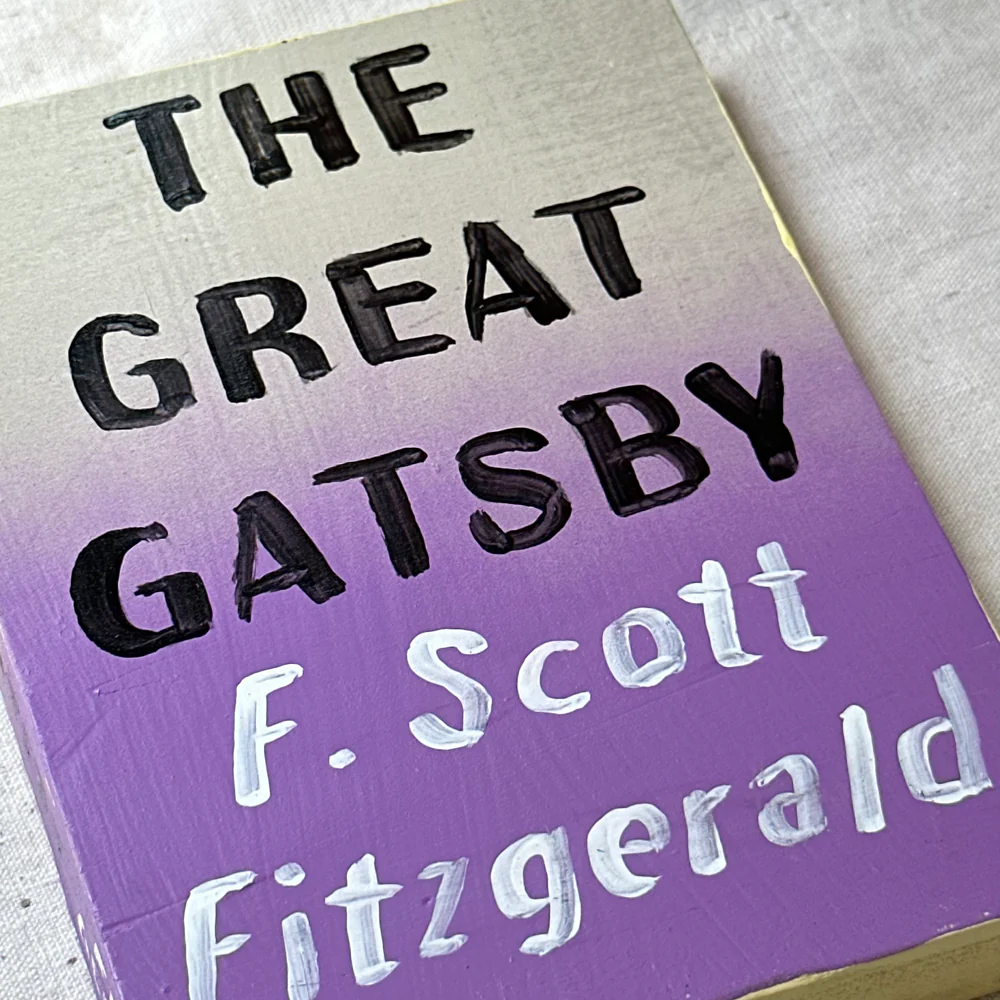 Leanne Shapton "The Great Gatsby" Painted Wooden Book - Image 2