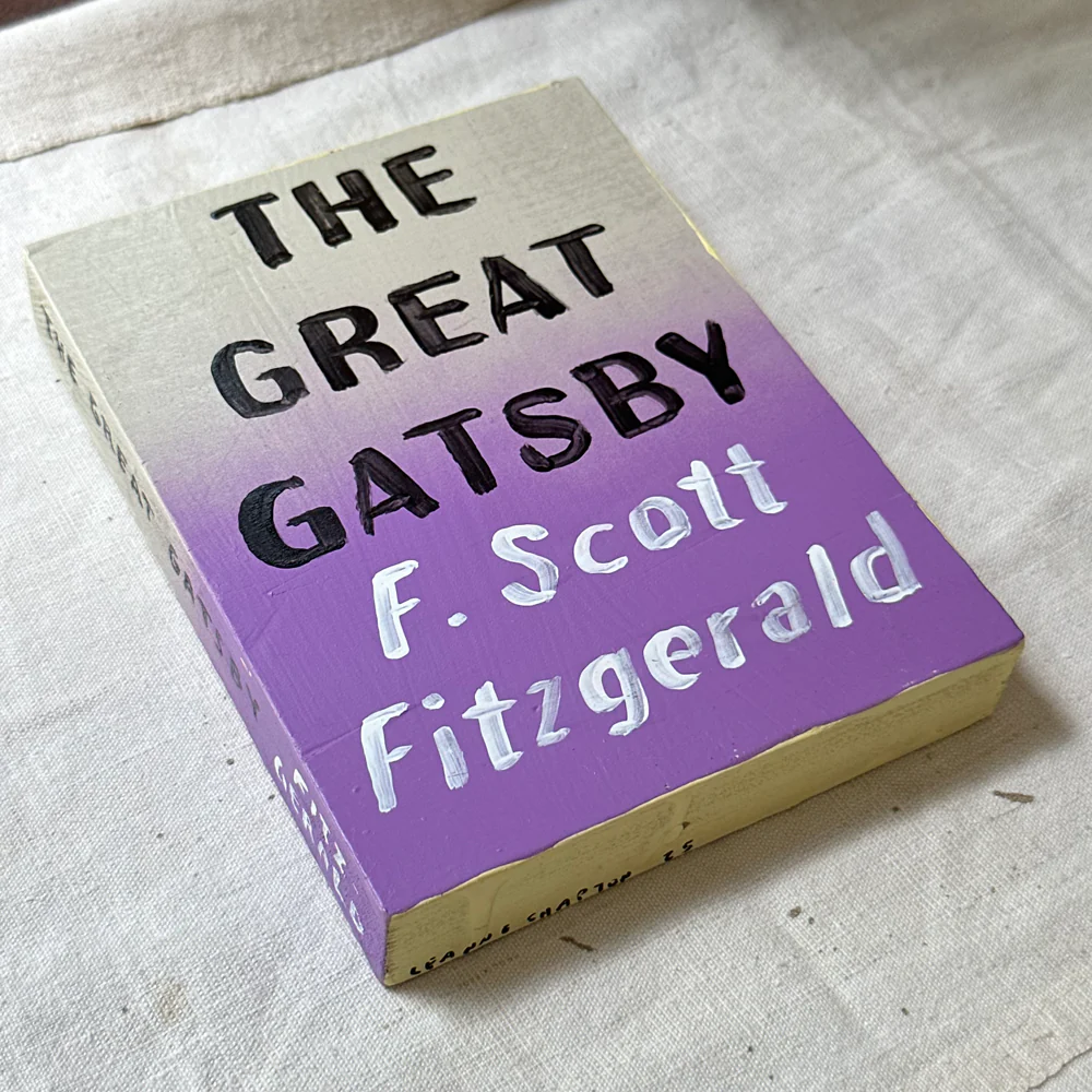Leanne Shapton "The Great Gatsby" Painted Wooden Book - Image 4